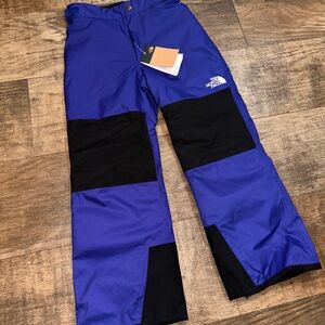 The North Face Black and Blue snow pants
